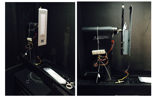 60W LED txoj kev teeb IES kuaj 60W LED street light IES testing